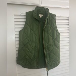 J. Crew Olive Quilted Vest